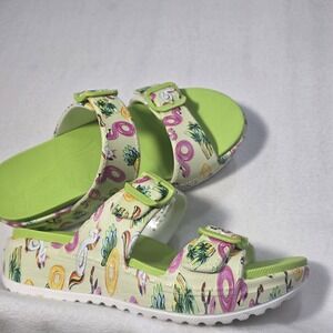 Dansko Womens Shoe Sandal Slide Kandi Pool Float Green Mule 38 EU 7.5-8 US New